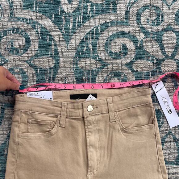 Joe's Jeans The Callie High Rise Cropped Bootcut Jeans Beige -‎ Size 28 - Picture 12 of 13